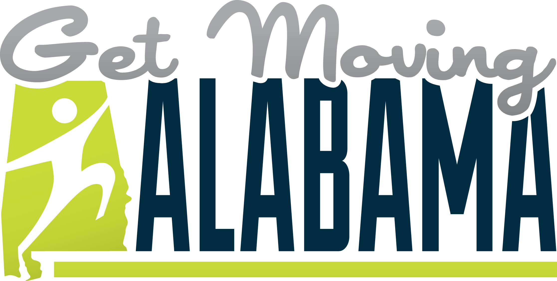 Get Moving Alabama Logo - Alabama Obesity Task Force (2233x1127), Png Download