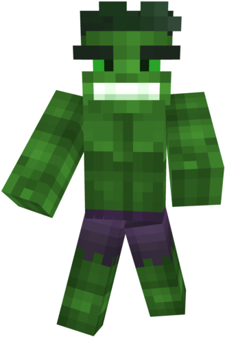 Image - Hulk Minecraft Png (640x640), Png Download