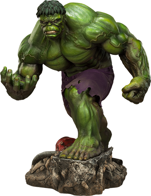 The Incredible Hulk Statue - Incredible Hulk - Premium Format Figure (480x625), Png Download