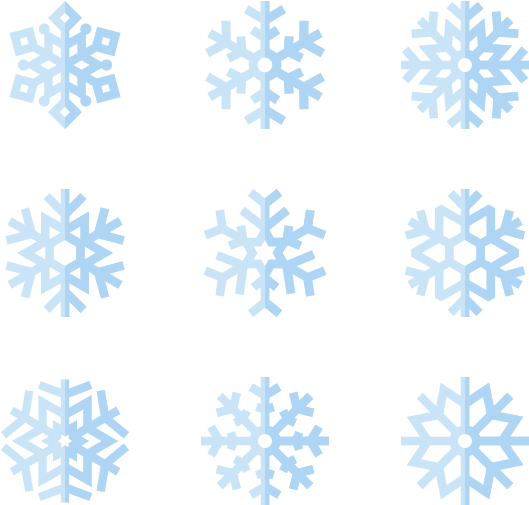 Snowflakes - Snowflake Collection (600x564), Png Download