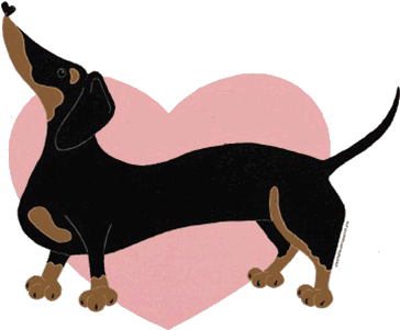 Play - Pink Heart Wiener Tile Coaster (383x338), Png Download