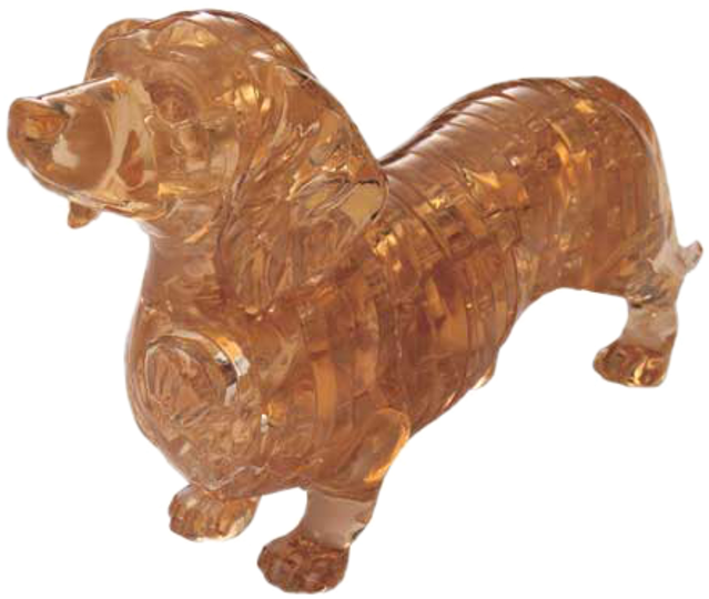 3d Crystal Puzzle - Bepuzzled Dachshund Crystal Puzzle (640x640), Png Download