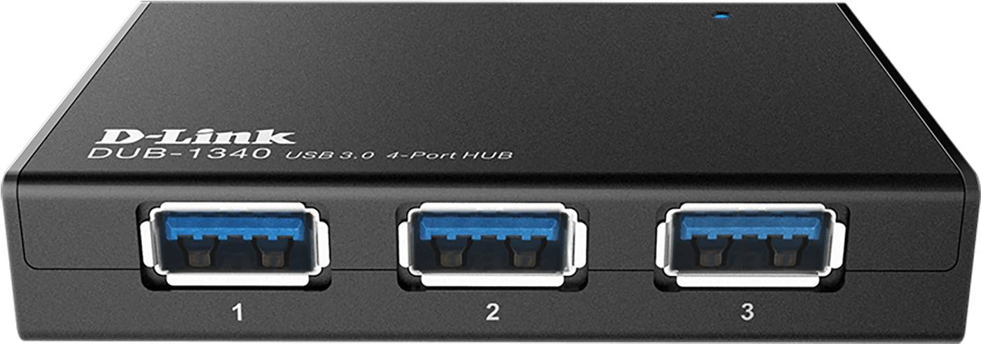 D-link Dub 1340 Hub - 4 Ports (1664x936), Png Download