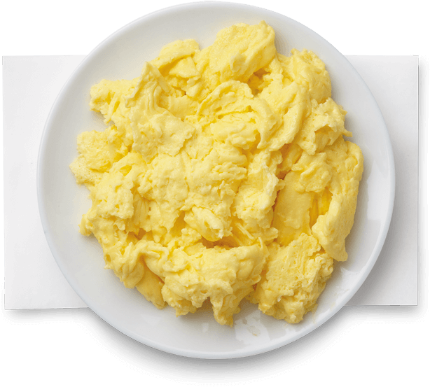 Mashed Potato Fried Egg - Chick Fil A Scrambled Eggs (620x553), Png Download