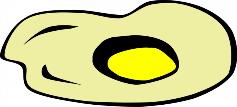 Egg Clipart Fried Egg Breakfast - Fried Egg (900x409), Png Download