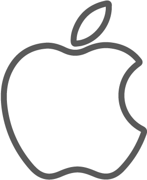 Apple Logo Png White Picture Library Library - Apple Logo Outline Png (437x445), Png Download