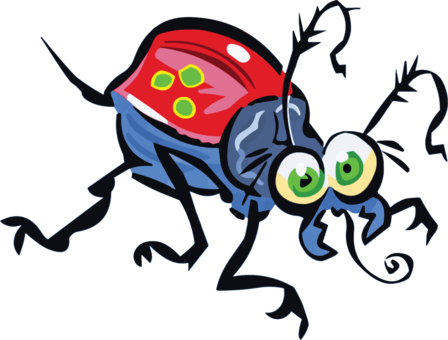 Beetle Computer Icons Drawing Line Art Scarabs - Cartoon Beetle Clipart (448x340), Png Download