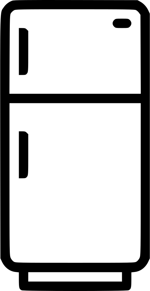 Freezer Fridge Refrigerator Cold Kitchen Electrical - Refrigerator (506x980), Png Download