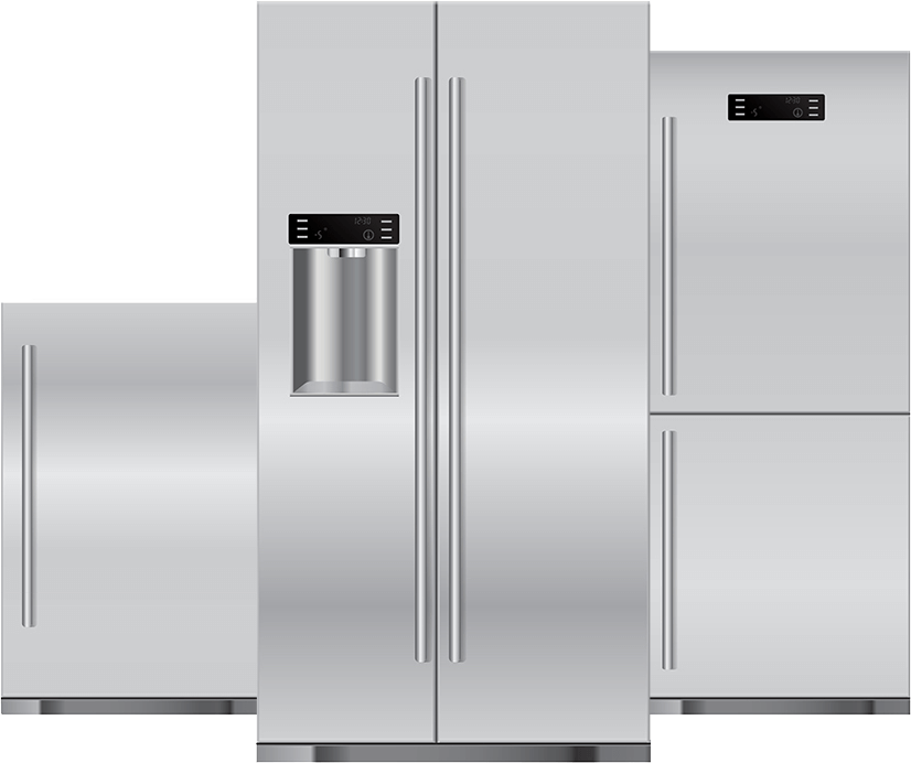 Fridges, Freezers Andfridge Freezers - Refrigerator (826x692), Png Download