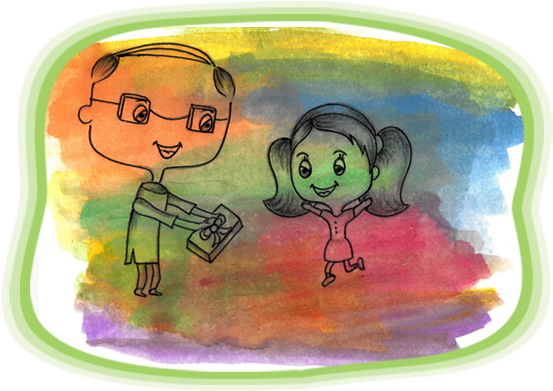 One Day, After School, As I Was Riding My Cycle While - Painting (565x400), Png Download