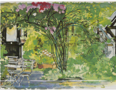 Gien Paris A Giverny Oblong Serving Tray (400x400), Png Download