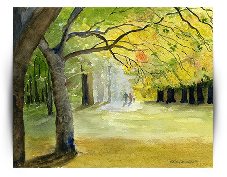 A Walk In Lincoln Park - Grove (463x368), Png Download