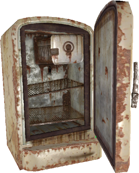 Fo4 Refrigerator Broken 02 - Wiki (617x614), Png Download