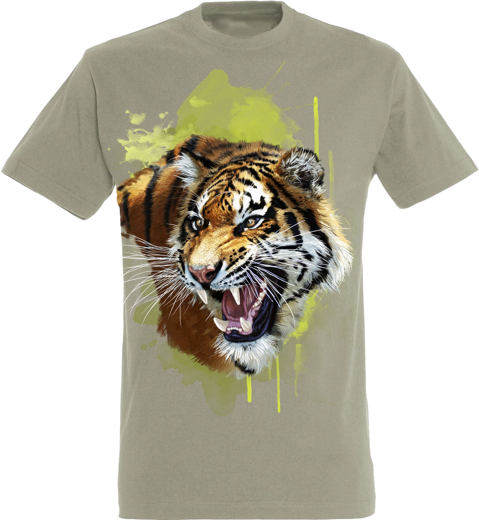 Tiger Head 1 Teens T-shirt - T-shirt (1982x1962), Png Download