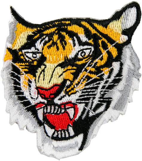1332 Small Tiger Head Patch - Tiger Head Patch (600x600), Png Download