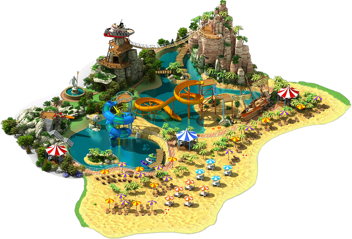 Water Park L3 New - Water Park Png (1179x803), Png Download