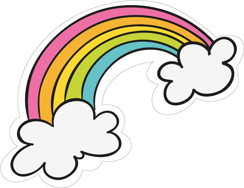 Download Collection Cute Things - Rainbow Cartoon Png - Full Size PNG