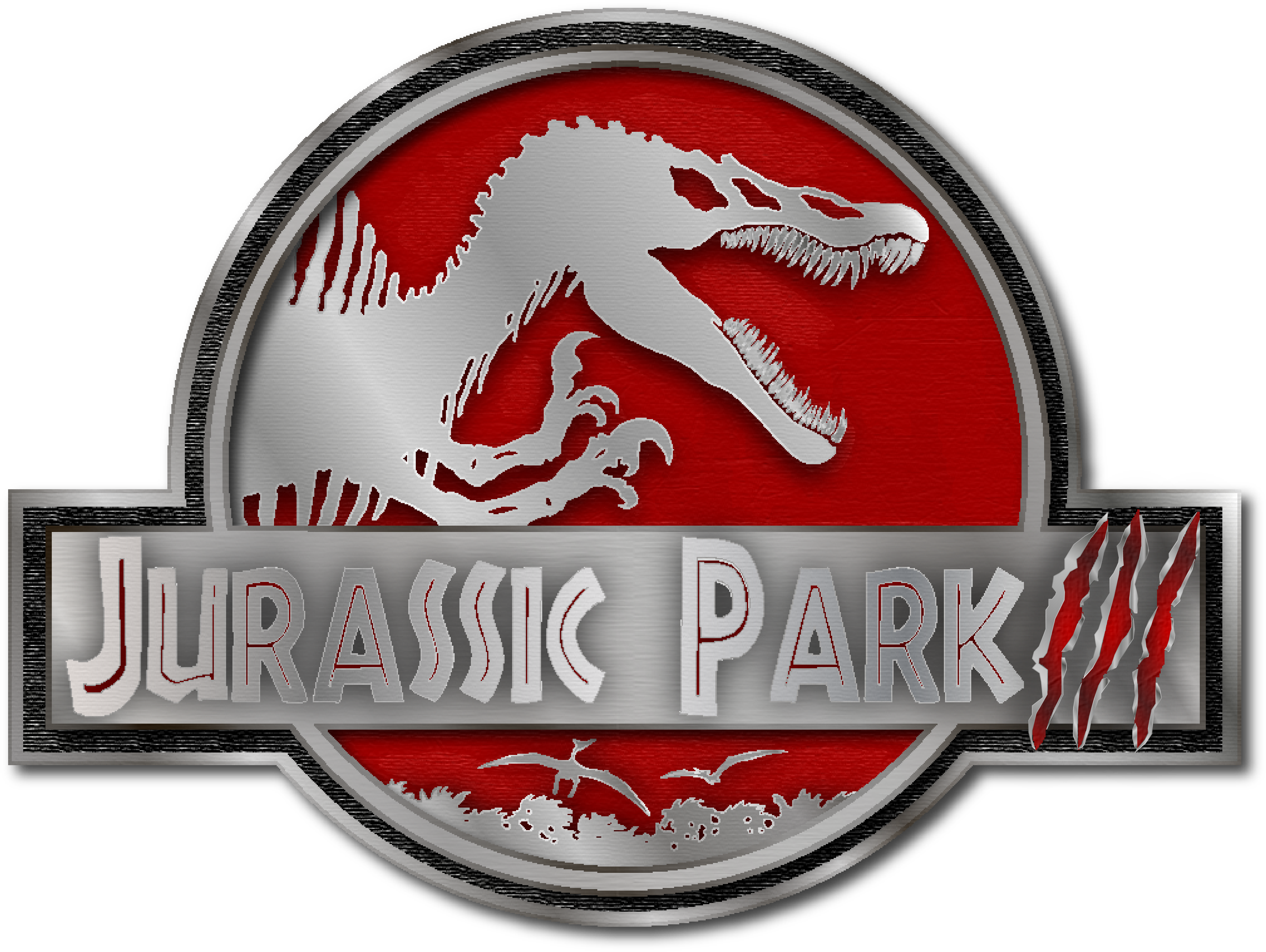 Jurassic Park Movies 3 Logo Png - Various Artists / Jurassic Park Iii (4467x3354), Png Download