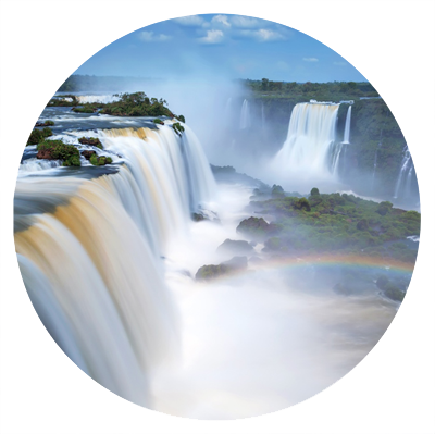 Iguassu Falls - Iguazu Falls (400x399), Png Download