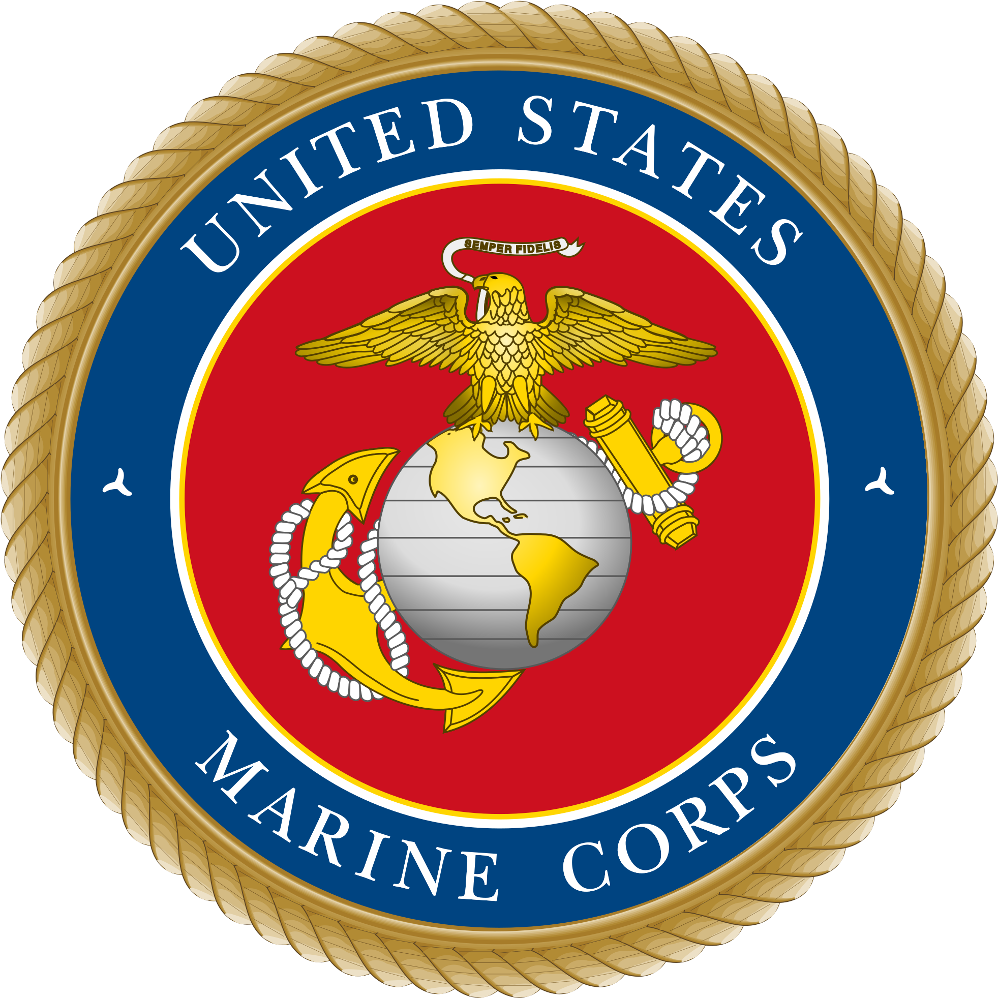 Open - Marine Corps Emblem (2000x2000), Png Download