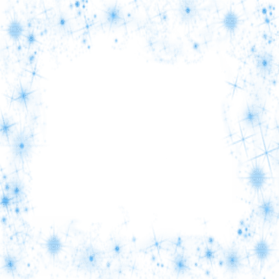 Blue Stars Dust Frame - Blue Stars Frame Png (400x400), Png Download