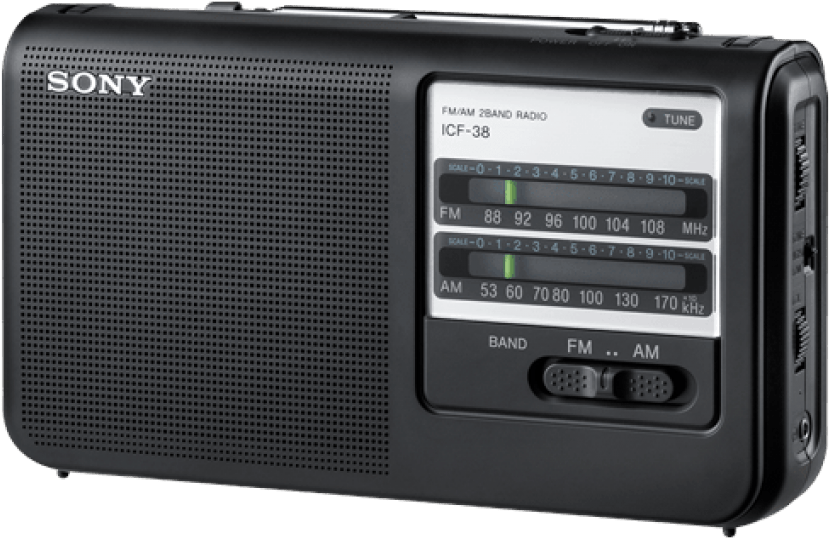 Free Png Sony Radio Png Images Transparent - Sony Icf38 Portable Am Fm Radio (850x709), Png Download