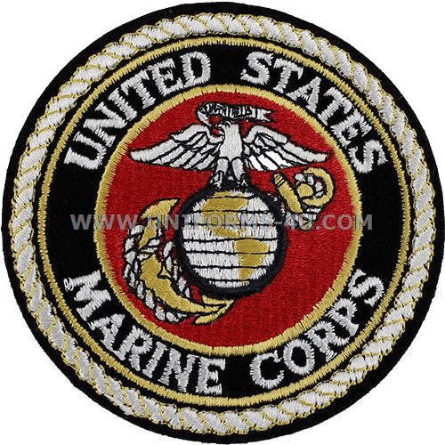 Globe And Anchor Full Color Patch (500x500), Png Download