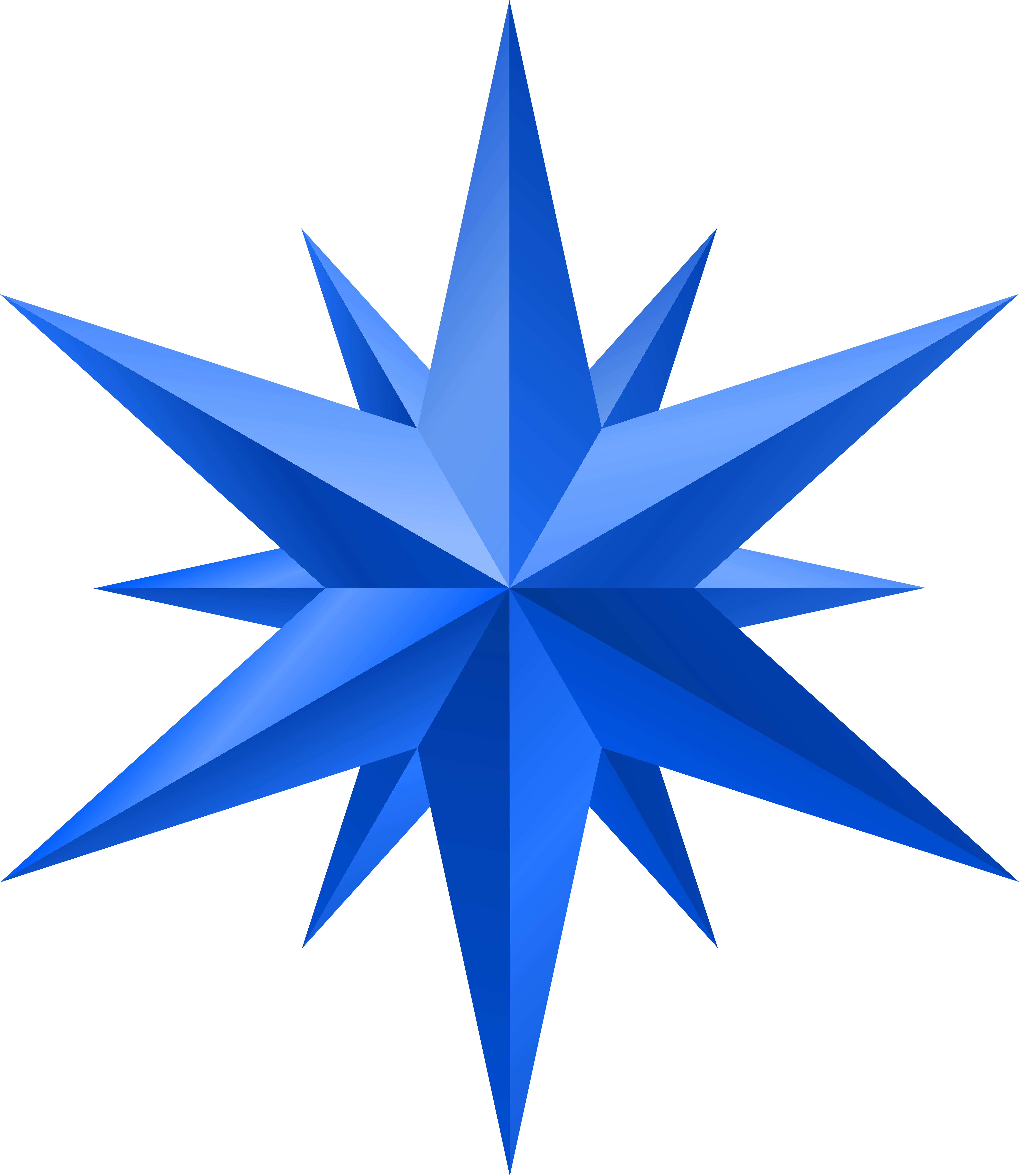 Blue Star Png (6929x8000), Png Download