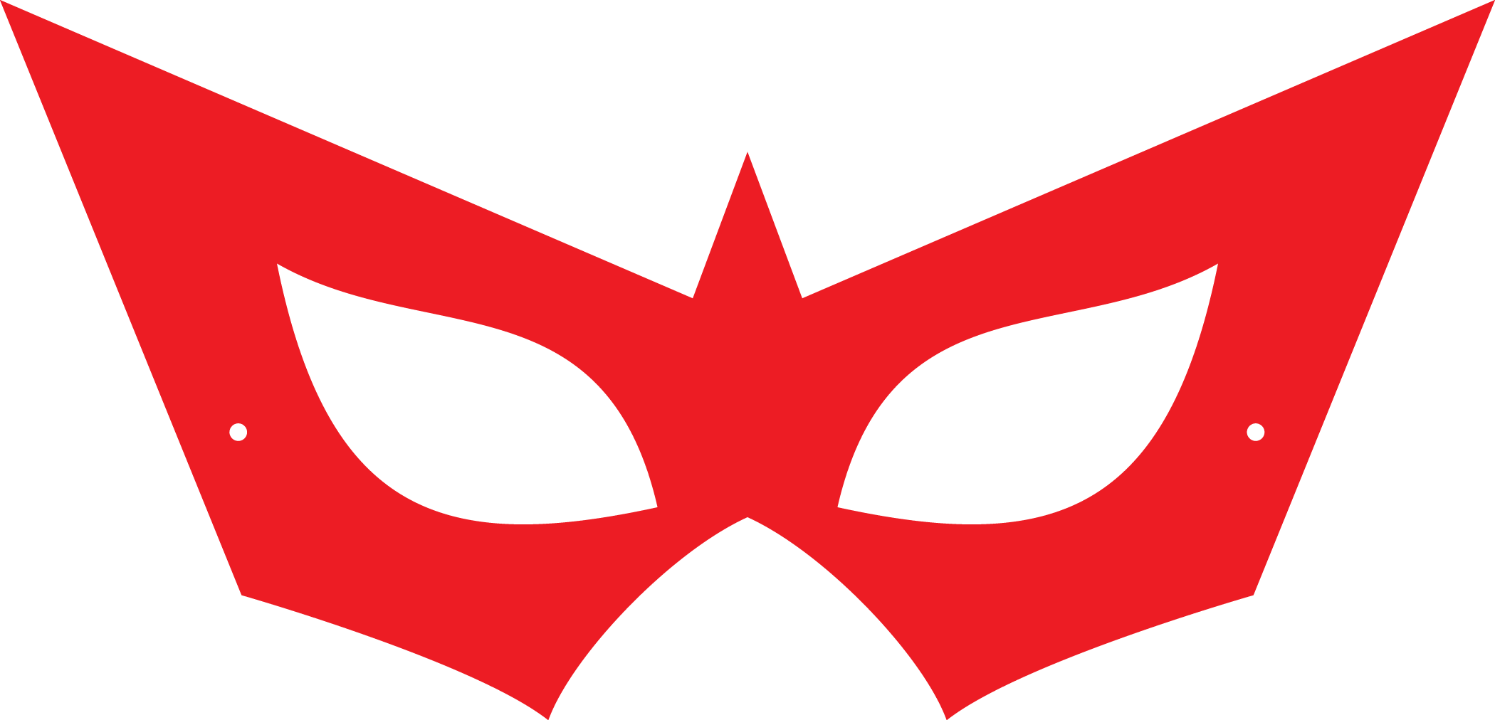 We Posted Them All Here So You Could See Them At A - Superhero Mask Clipart (2100x1012), Png Download