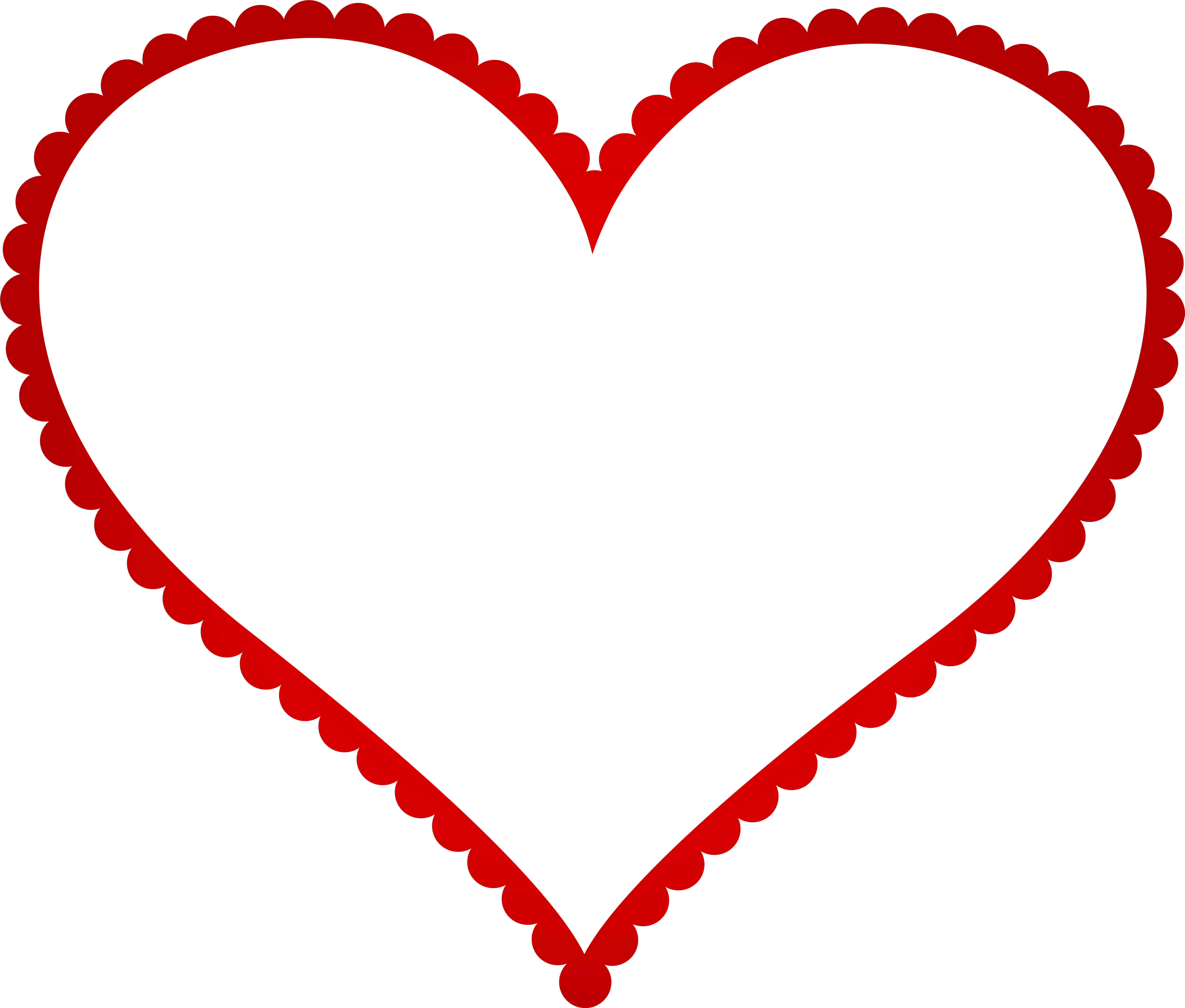 Heart Frame Png (8000x6809), Png Download