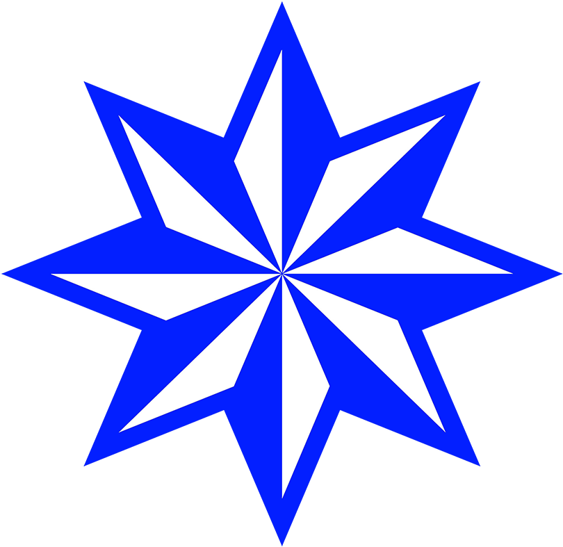 Pointed Star Orange Blue Clipart Stars Png Png Clipart - Red 8 Point Star (827x827), Png Download