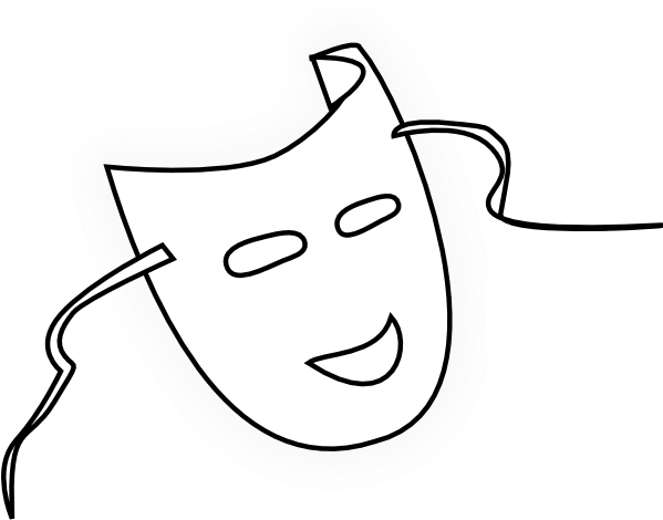 Out Line Images Mask (600x480), Png Download