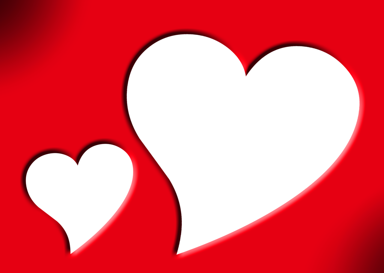 Valentines Day Heart Frame Transparent Images - Valentines Day Frames Png (960x681), Png Download