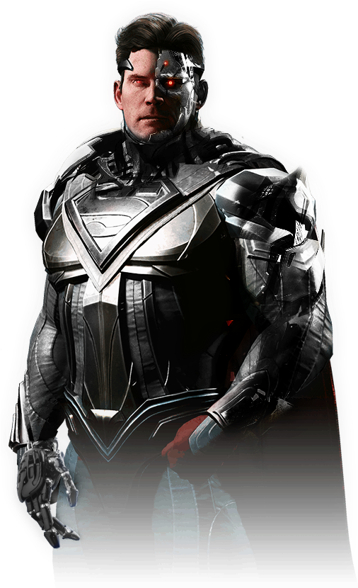 Injustice - Injustice 2 Cyborg Superman (510x840), Png Download