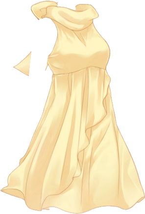 Nikki Champagne - Love Nikki Dress Up Yellow Dress (309x454), Png Download