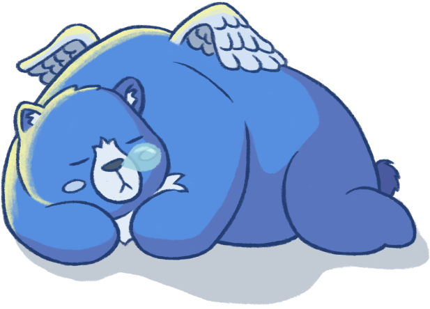 Too Bad Everyone Draws Him Sleeping Hhah But Whatvervr - Cartoon (629x448), Png Download
