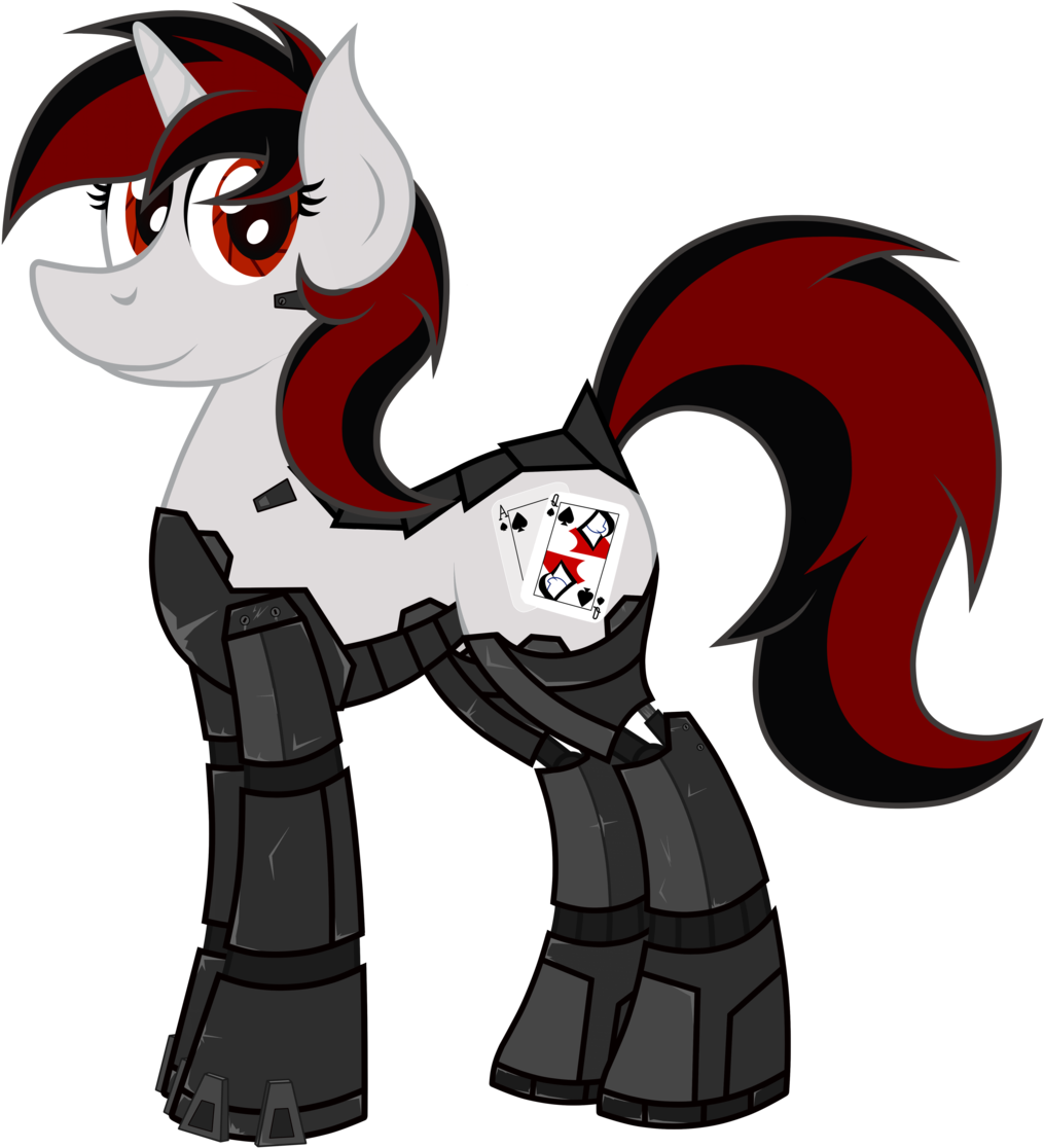 Jpg Transparent Download Blackjack Security Mare By - Cyborg Pony Oc (1024x1328), Png Download