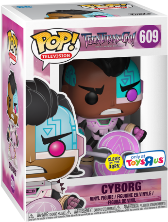 Cyborg With Glow Axe - Funko Pop Cyborg (560x560), Png Download