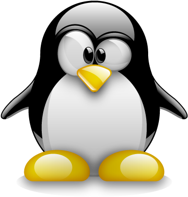 Linux Hosting Clipart Hosting Png - Linux Penguin Old (386x423), Png Download