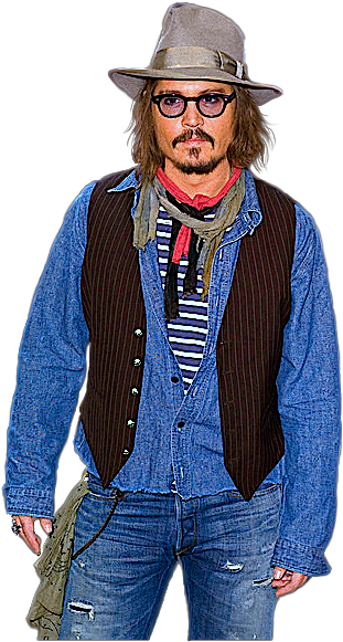 Johnny Depp Image - Johnny Depp And Angelina Jolie (389x644), Png Download