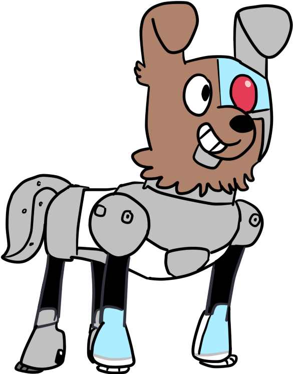 Cyborg Clipart Part - Dog (1000x1000), Png Download