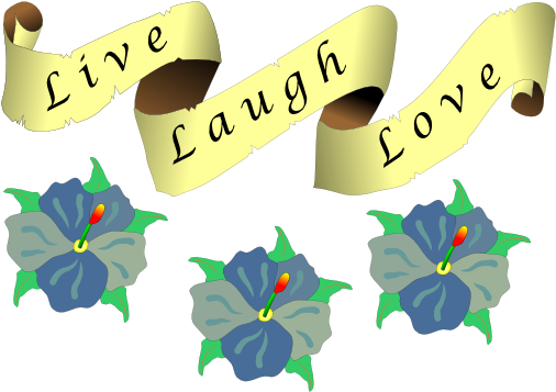 How To Set Use Live Laugh Love Clipart (600x364), Png Download