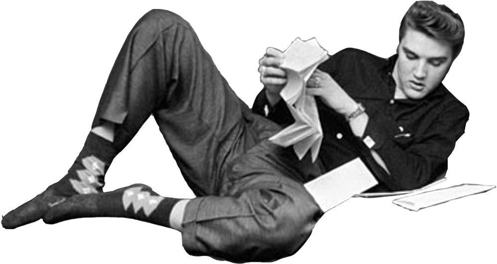 Elvis Reading Png - Elvis Wertheimer Collection Address Book: 28 (1200x720), Png Download