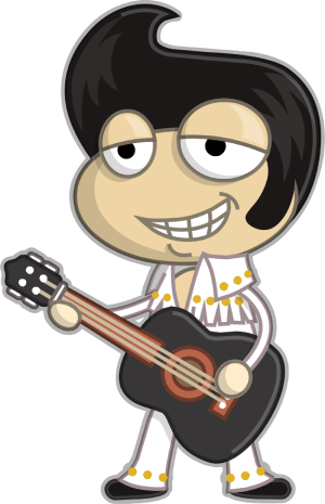 Elvispresley - Elvis Presley On Poptropica (300x465), Png Download