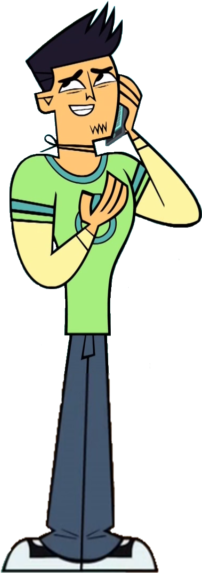 Devin Phone - Total Drama Devin Png (436x1168), Png Download