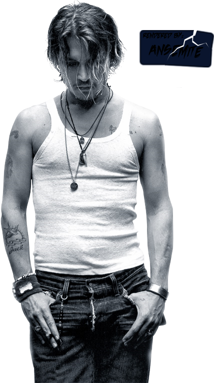 Original Render - Muscle De Johnny Depp (450x764), Png Download