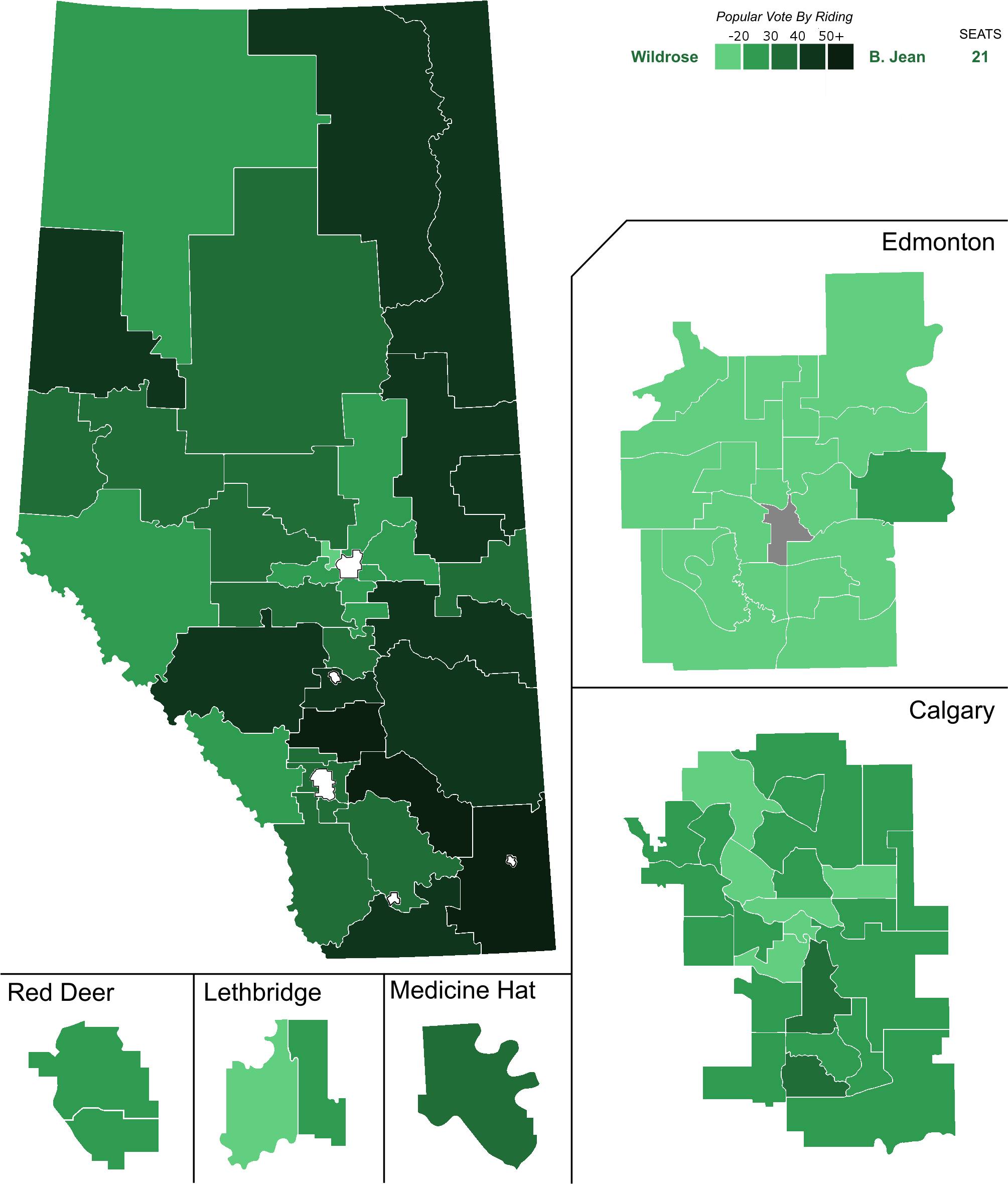 Alberta Provincial Election, 2015 Results By Riding - Map (2008x2370), Png Download