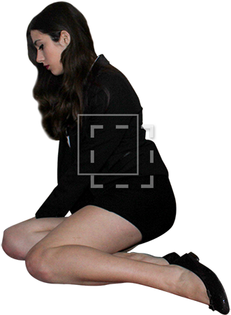 And Reviewing Paperwork Parent - Sit Down Girl Png (450x450), Png Download