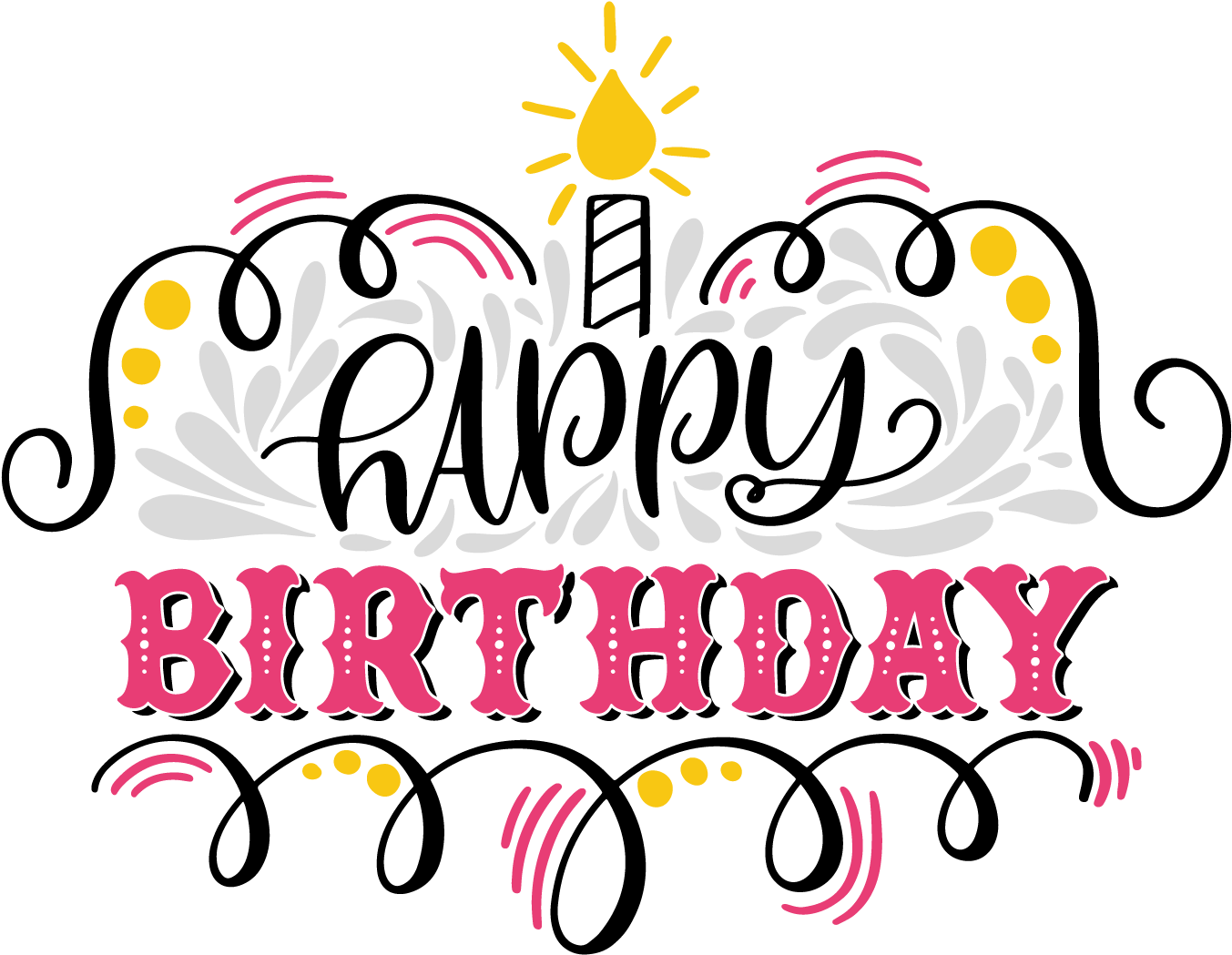Happy Birthday Qoutes - Happy Birthday 2018 Png (1800x1800), Png Download