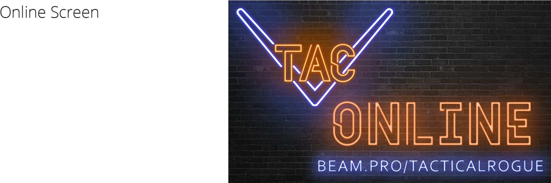 Rebrand For A Mixer Livestreaming Channel - Neon Sign (1920x629), Png Download